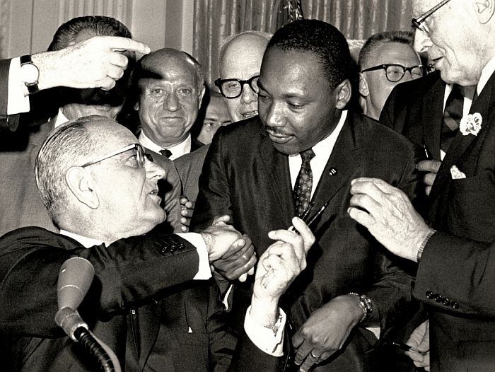 Martin Luther King and Jacob Javits