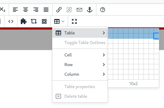 tables tool