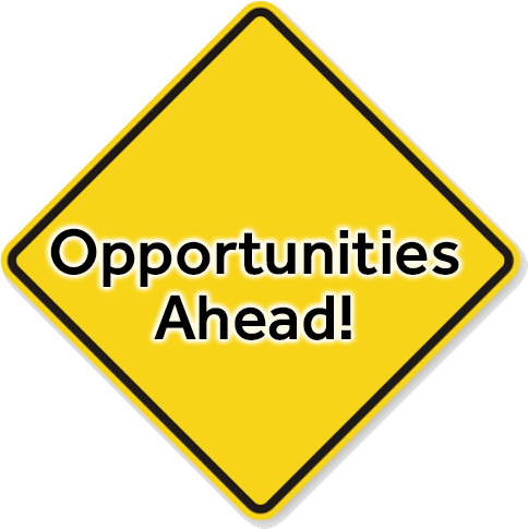 opportunities road sign