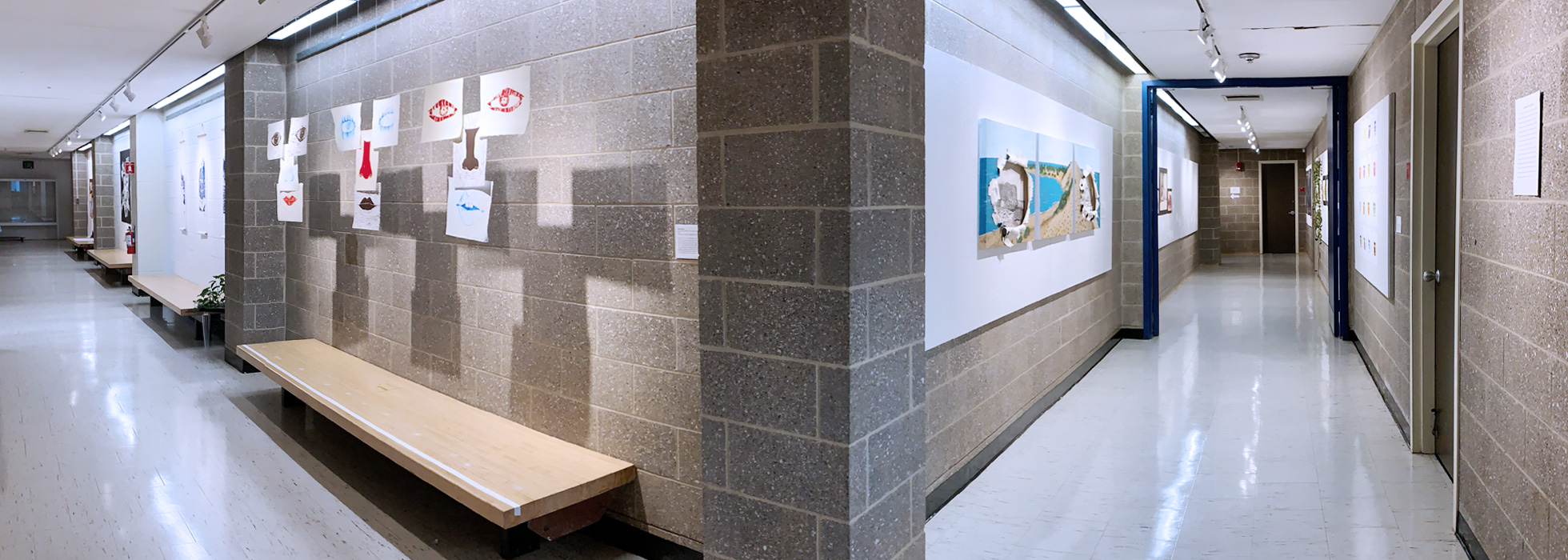 Art Department Gallery Hallway