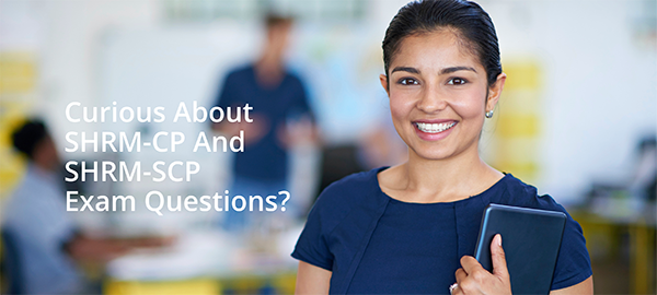 Smiling woman. "Curious about the exam questions?"