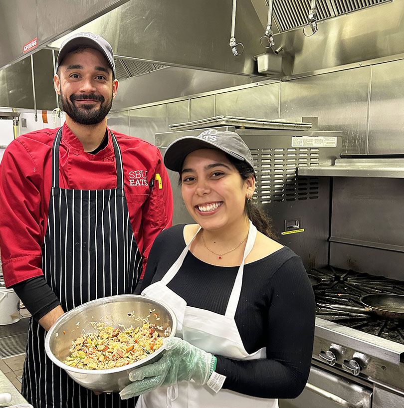 Nicole Diaz with Sous Chef Juan