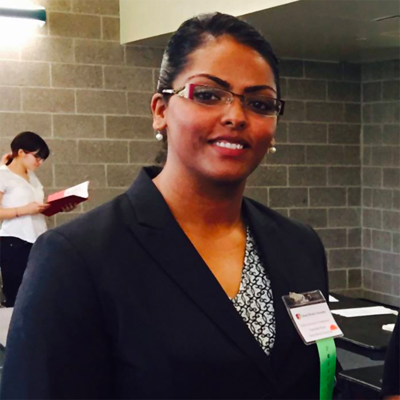 Professional woman in a classroom