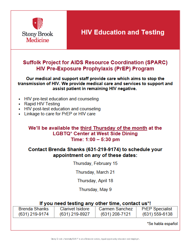 Spring 2024 SPARC Testing Flyer