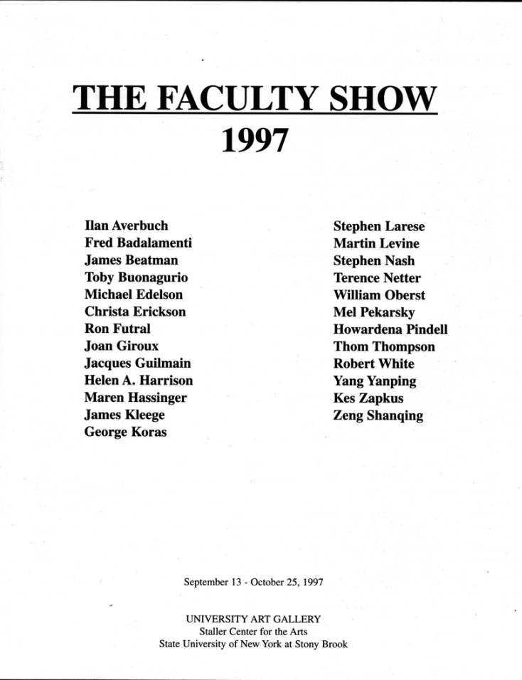 faculty 1997